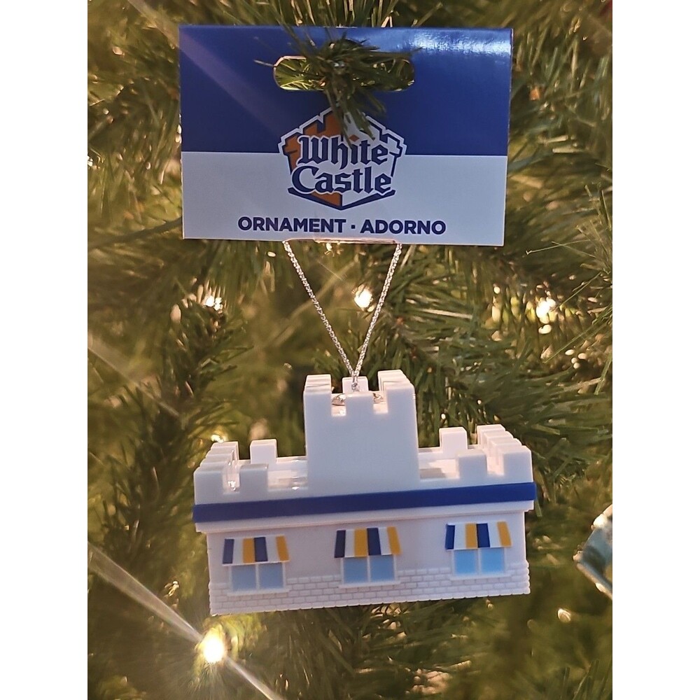 White Castle Restaurant Christmas Ornament by Ruz LIMITED EDITION 3"